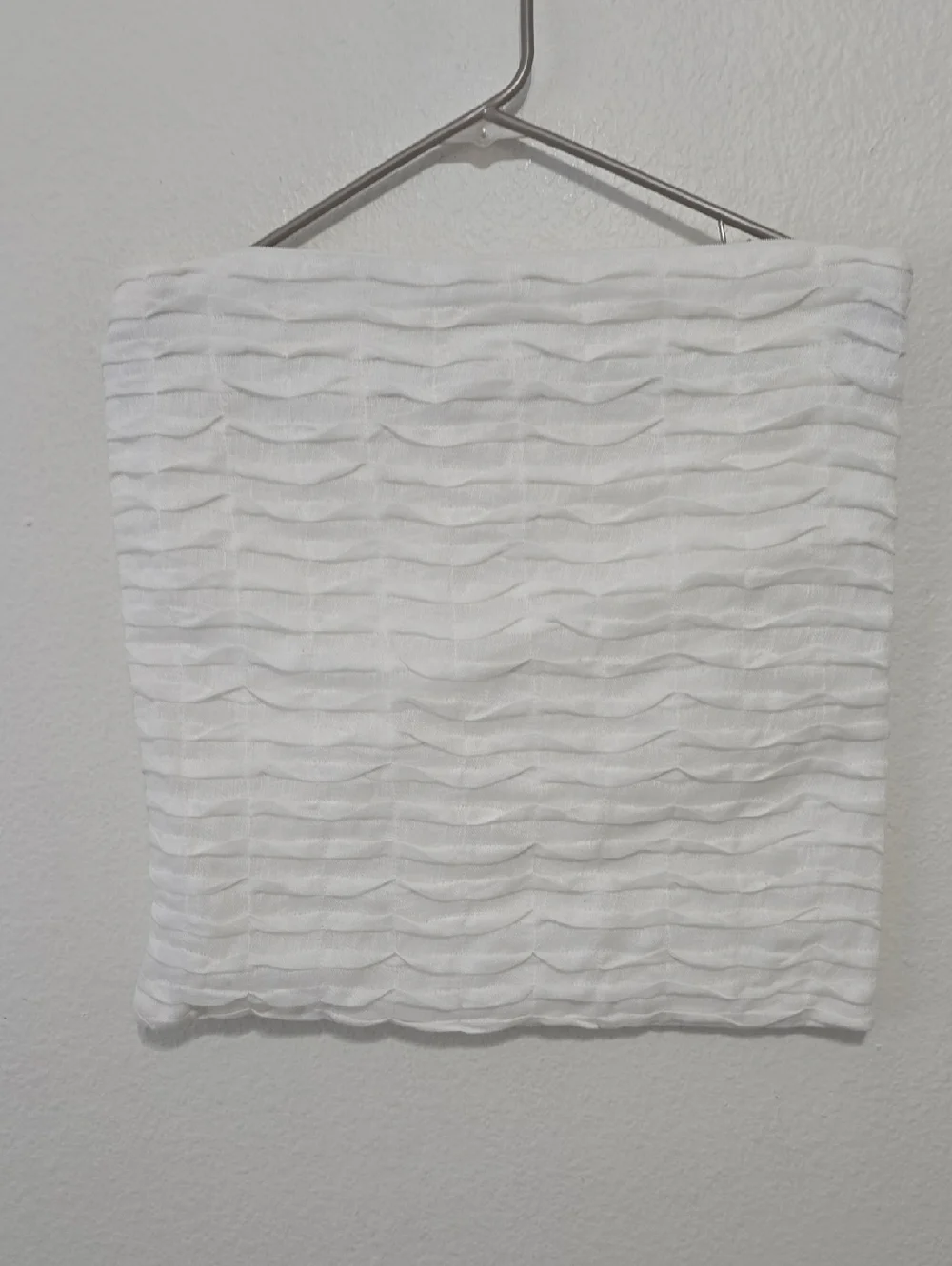 Ethan Allen White‎ Layered Wave Accent Pillow Cover